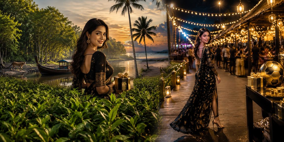সুন্দরবনে বেটিং ও চা বাগান